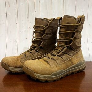 Nike | Men Size 4 SFB Field 2 8" Leather Tactical Boots Coyote Tan AQ1202 900